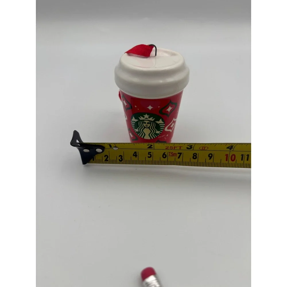 Starbucks 2023 Holiday Red Cup Ceramic Christmas Ornament Siren Logo BWC 23